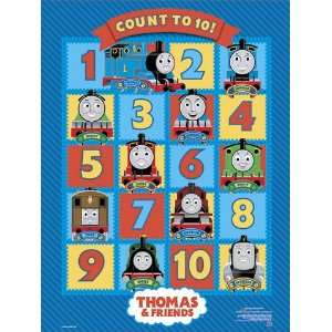 Thomas the Tank Engine Poster Print   Thomas and Friends Numbers Learn 