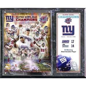   New York Giants Super Bowl XLII Champs Photo Plaque 
