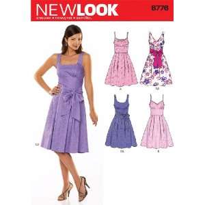  New Look Sewing Pattern 6776 Misses Dresses, Size A (8 10 