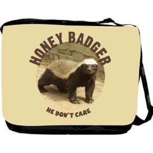  Honey Badger Dont Care Messenger Bag   Book Bag   School 