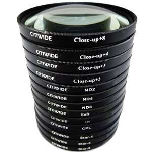 72mm UV + CPL + Soft + ND2 + ND4 + ND8 + close up +2 +3 +4 +8 + star 