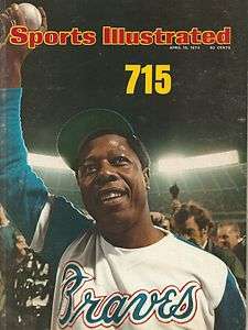   ILLUSTRATED HANK AARON 715 HOME RUN ISSUE  APRIL 15th 1974  