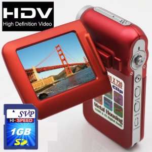  SVP T100 Red 16MP Max. True HD Camcorder with 2.4 LCD (SVP 