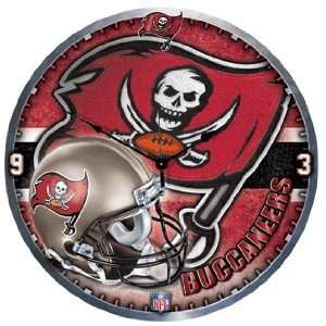 NFL Tampa Bay Buccaneers Clock   High Definition Art Deco XL Style