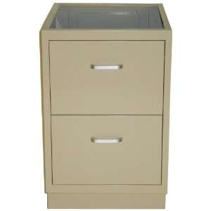 LabDesign 7313 18 Steel Sitting Height Low Base Cabinet with Two 10 7 