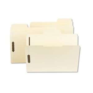   File Folders with Fastener, 1/3 Cut, 11 Point, Legal, Manila, 50/Box