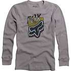 FOX Racing Thermal Long Sleeve T   Youth Dedicate Grey   Size Medium