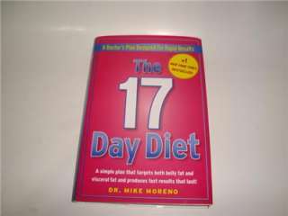 NWOT UNUSED NEW THE 17 DAY DIET DR. MIKE MORENO DOCTORS PLAN FOR 