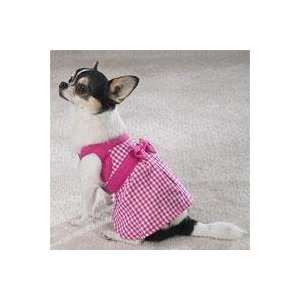   Side Collection ~ Gingham Dog Dress ~ Pink ~ X Large 