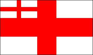 White Ensign 1702 1707 Flag 5 x 3 England Royal Navy  