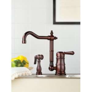  Mico 7763 PN Single Lever Kitchen Faucet W/ Side Spray 