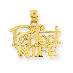  14k Gold Perfect Wife Pendant Jewelry