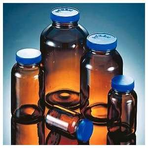 Chem Tall Wide Mouth Amber Glass Jars and Bottles, 60mL  