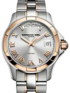   RAYMOND WEIL PARSIFAL 18K ROSE GOLD SS AUTOMATIC WATCH 2965 SG5 00658