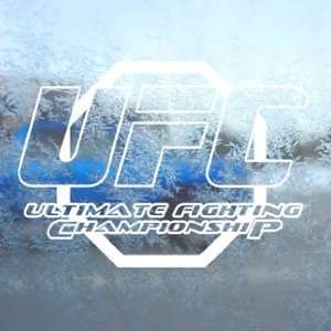  UFC ULTIMATE FIGHTING CHAMPIONSHIP White Decal Car White 