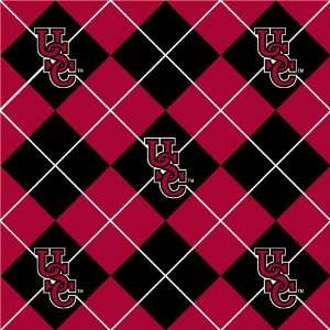 60 Wide Collegiate Fleece University of South Carolina Argyle Fabric 