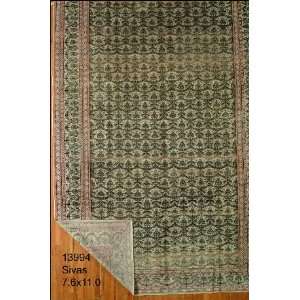  7x11 Hand Knotted Sivas Turkey Rug   76x110