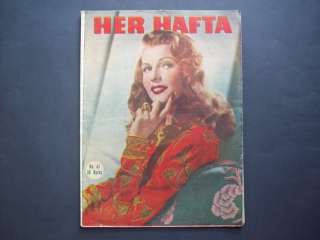 RITA HAYWORTH Cover TURKISH Mag LINDA DARNELL 31570  