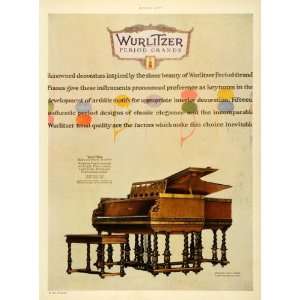  1927 Ad Wurlitzer Grand Piano Musical Instrument DeKalb 