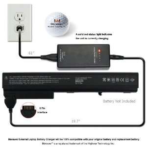  Morewer (TM) New External Battery Charger for Hp Compaq 8510p 