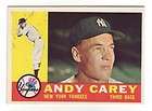 1960 Andy Carey NY Yankees Topps 196 NM MT  