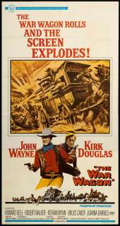 The War Wagon 1967 Original U.S. Three Sheet Movie Poster  