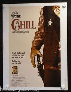   CAHILL Vintage Original 1973 30 X 40 Theater Movie Poster73/210  