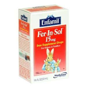 Enfamil Fer In Sol Iron Supplement Drops for Infants & Toddlers, 15 mg 