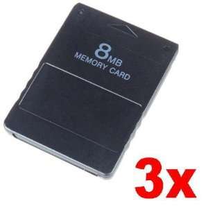 Neewer (3x) 8MB 8 MB Memory Card for SONY PS2 Playstation2 