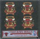 Chicago Bulls Four Time NBA Champions Limited Edition Pin Set #d 