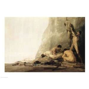 Cannibals Preparing their Victims   Poster by Francisco De Goya (24x18 