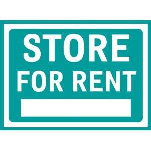  Store For Rent Sign Removable Wall Sticker