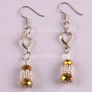 Fashion Swarovski Crystal Beads 18KGP Necklace Bracelet Earrings 