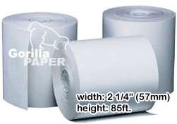 24) 57mm (2 1/4 inch) 85ft Thermal Paper Rolls Omni  