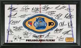   Flyers 2012 NHL Winter Classic 12 x 20 Signature Rink Photo  