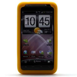 TUF TEK Yellow Soft Gel Case Cover   HTC Thunderbolt 4G 609132861062 
