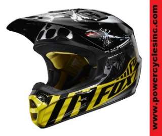 Fox V 2 Moto Circus Helmet Blck/Yell Small  