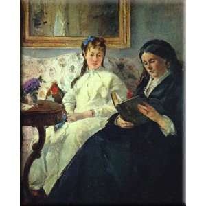   and Sister of the Artist 13x16 Streched Canvas Art by Morisot, Berthe