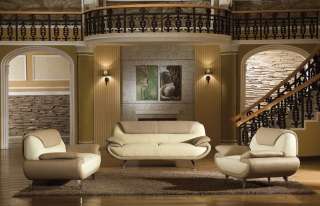 2812 Modern Italian Leather Living Room Set  