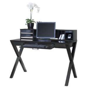  Worx Combination Laptop / Writing Desk with Hutch in Onyx 