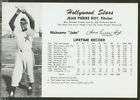 1950 Hollywood STARS, PCL Team Issue Card   Roy