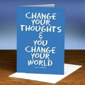  Successories Change Your World (Blue) 25 Pack Greeting 