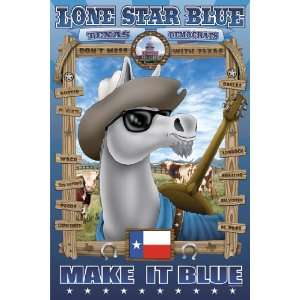  Lone Star Blue   Texas 24X36 Giclee Paper