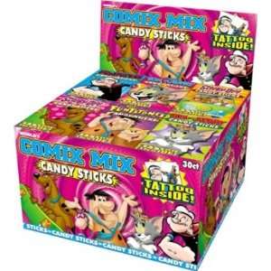 Comix Mix Candy Sticks W/Glow in the Grocery & Gourmet Food