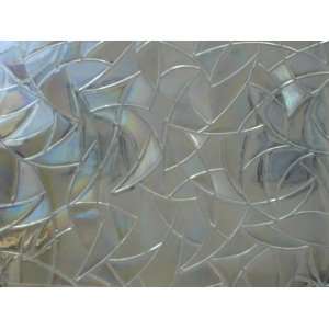  Mosaic   Static Cling Decorative Window Film   35 in By 1 