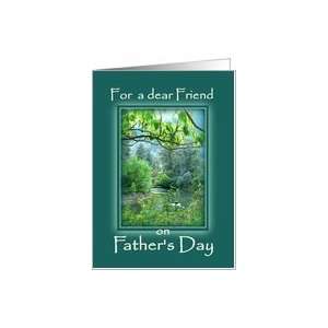  Fathers Day for Friend, River Scene Card Health 