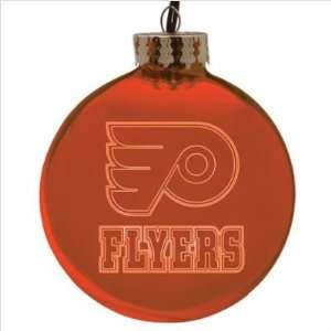 Philadelphia Flyers 4 Laser Etched Holiday Tree Ornament   NHL Hockey 