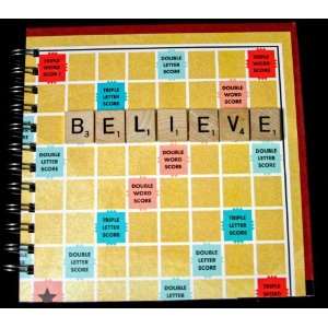  Scrabble Game Believe Recycled Journal by Eric Kirby Toys 