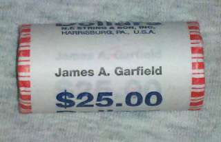 2011 P James Garfield Presidential Dollar Roll Uncirculated unopend 
