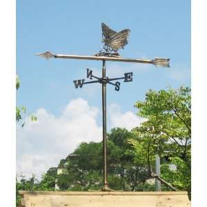    Brass Butterfly Weather Vane for Roof Patio, Lawn & Garden